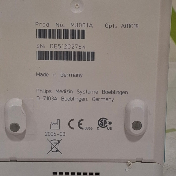 Philips M3001A-A01C18 Fast SpO2, NIBP, 12 lead ECG, Temp, IBP MMS Module