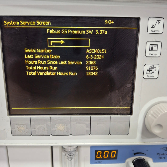 Draeger Medical Fabius GS Premium Anesthesia Machine