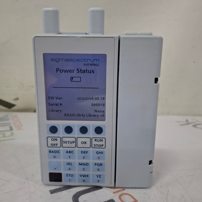 Baxter Sigma Spectrum 6.05.14 with A/B/G/N Battery Infusion Pump