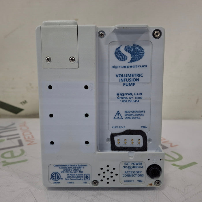 Baxter Sigma Spectrum w/Non Wireless or No Battery Infusion Pump