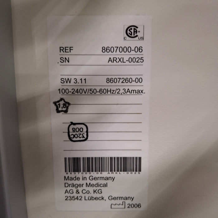 Draeger Medical Fabius GS Premium Anesthesia Machine