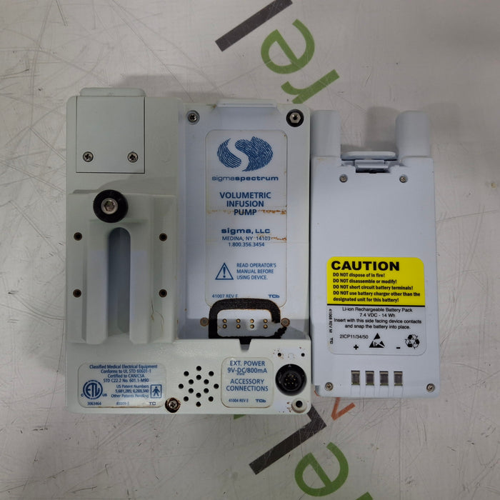 Baxter Sigma Spectrum w/ A/B/G/N Battery Infusion Pump