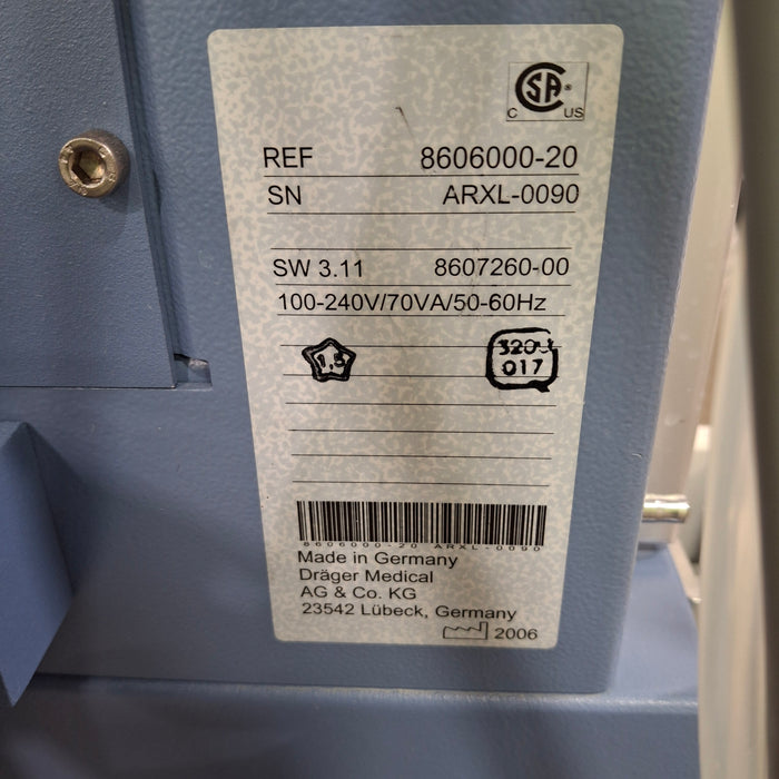 Draeger Medical Fabius Tiro Anesthesia Machine