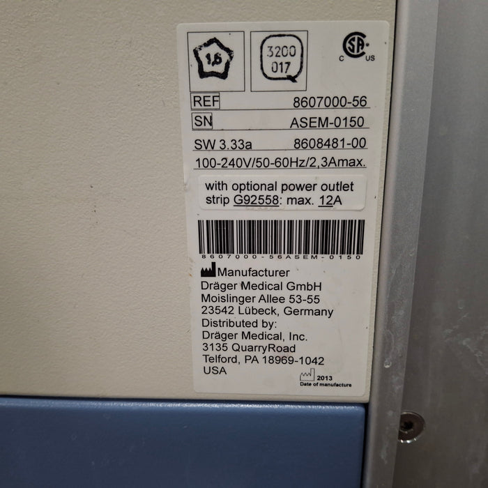 Draeger Medical Draeger Medical Fabius GS Premium Anesthesia Machine Anesthesia reLink Medical