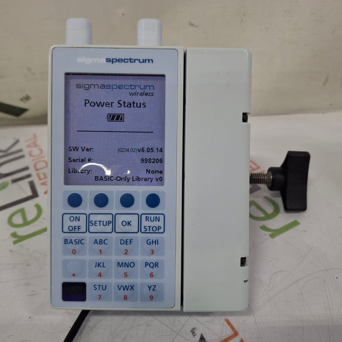 Baxter Sigma Spectrum 6.05.14 with A/B/G/N Battery Infusion Pump