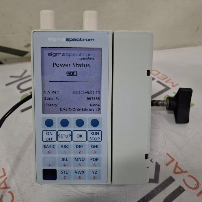 Baxter Sigma Spectrum 6.05.14 with A/B/G/N Battery Infusion Pump