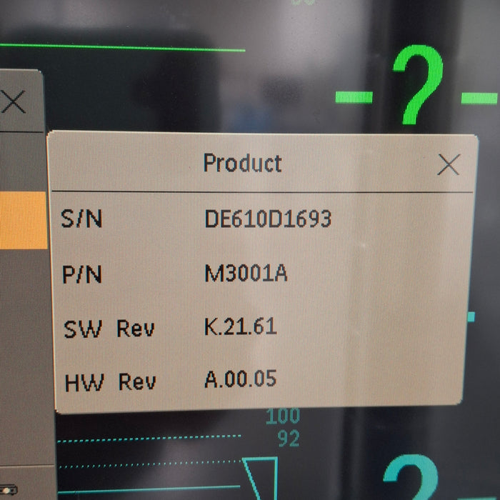 Philips M3001A-A01C18 Fast SpO2, NIBP, 12 lead ECG, Temp, IBP MMS Module