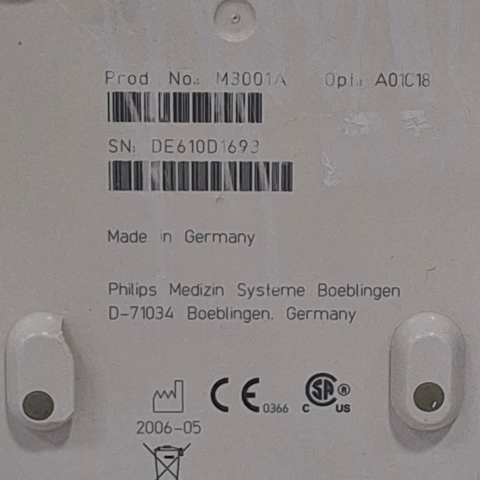 Philips M3001A-A01C18 Fast SpO2, NIBP, 12 lead ECG, Temp, IBP MMS Module