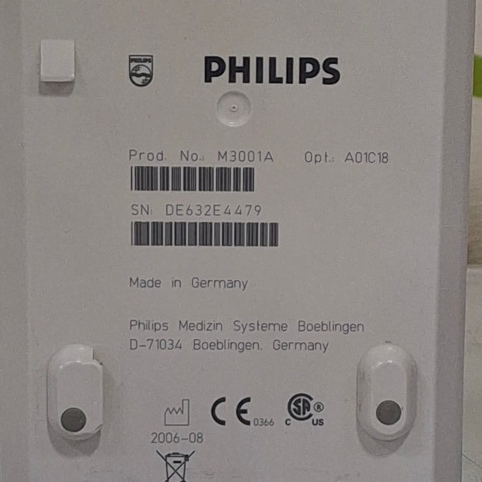 Philips M3001A-A01C18 Fast SpO2, NIBP, 12 lead ECG, Temp, IBP MMS Module