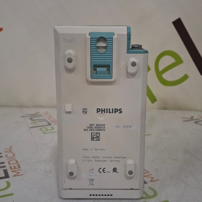 Philips M3001A-A01C18 Fast SpO2, NIBP, 12 lead ECG, Temp, IBP MMS Module