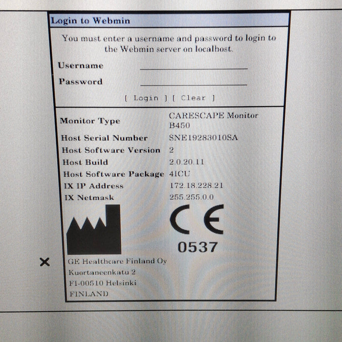 GE Healthcare GE Healthcare Carescape B450 Critical Care Patient Monitor Patient Monitors reLink Medical
