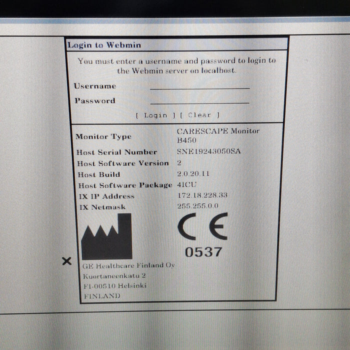 GE Healthcare GE Healthcare Carescape B450 Critical Care Patient Monitor Patient Monitors reLink Medical