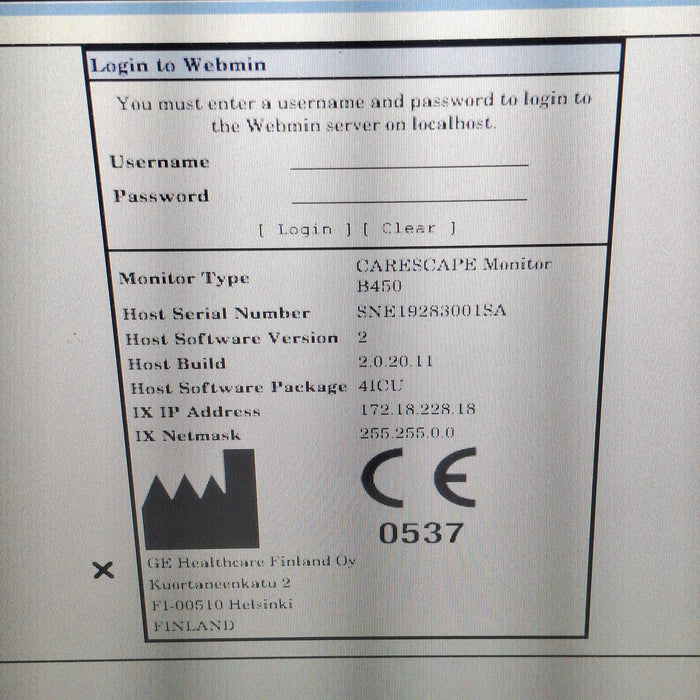GE Healthcare GE Healthcare Carescape B450 Critical Care Patient Monitor Patient Monitors reLink Medical