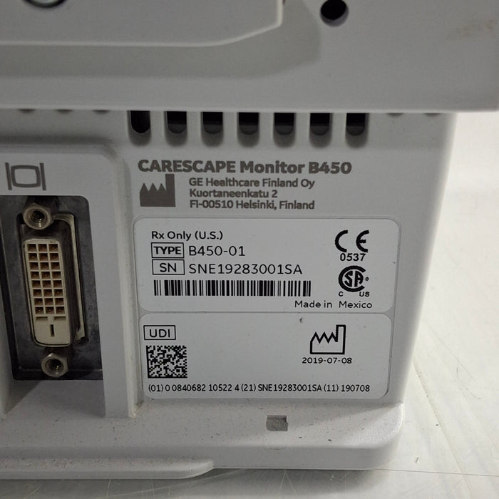 GE Healthcare GE Healthcare Carescape B450 Critical Care Patient Monitor Patient Monitors reLink Medical