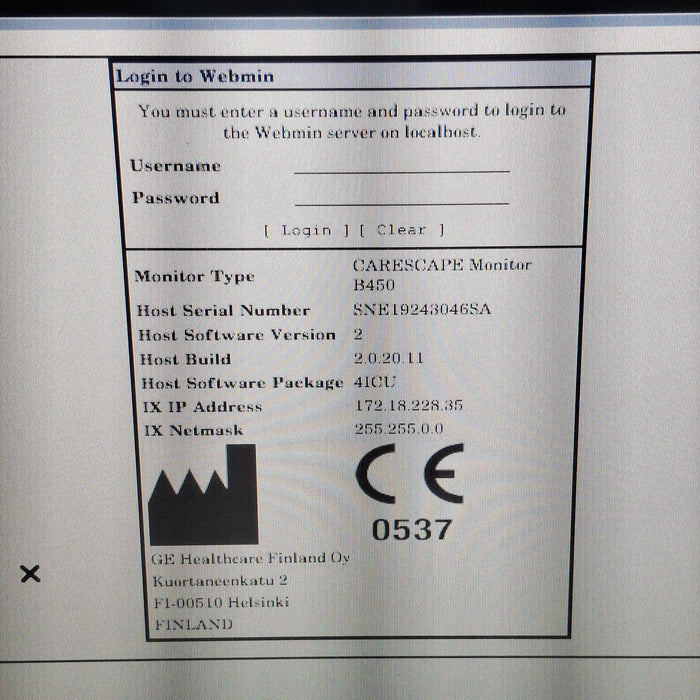 GE Healthcare GE Healthcare Carescape B450 Critical Care Patient Monitor Patient Monitors reLink Medical