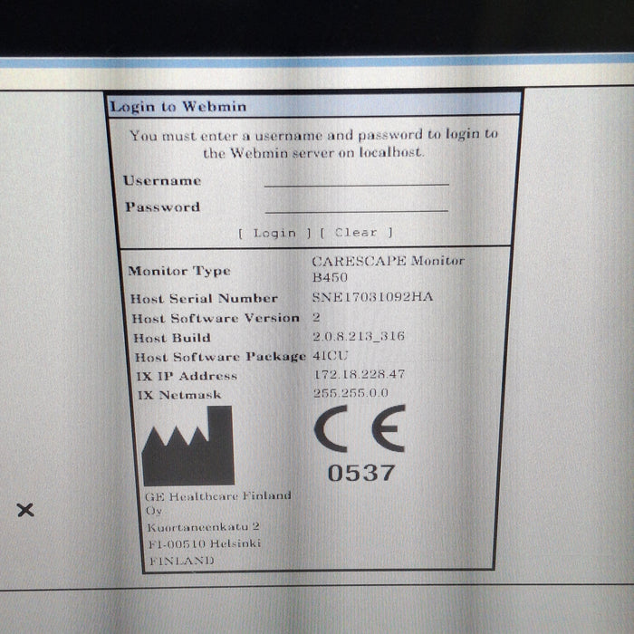 GE Healthcare GE Healthcare Carescape B450 Critical Care Patient Monitor Patient Monitors reLink Medical