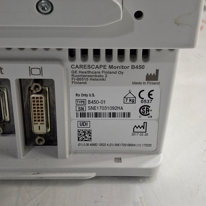 GE Healthcare GE Healthcare Carescape B450 Critical Care Patient Monitor Patient Monitors reLink Medical