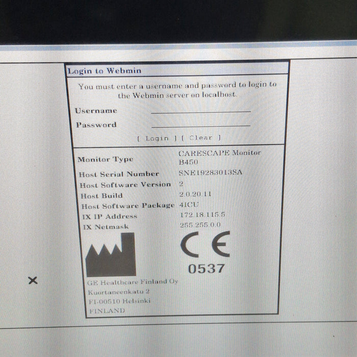 GE Healthcare GE Healthcare Carescape B450 Critical Care Patient Monitor Patient Monitors reLink Medical