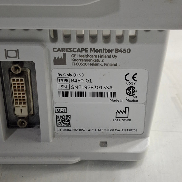 GE Healthcare GE Healthcare Carescape B450 Critical Care Patient Monitor Patient Monitors reLink Medical