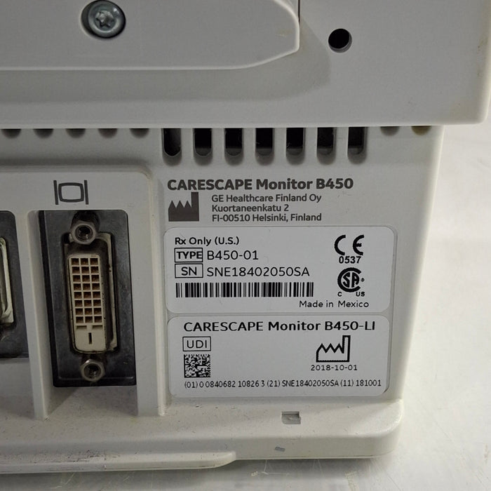 GE Healthcare GE Healthcare Carescape B450 Critical Care Patient Monitor Patient Monitors reLink Medical