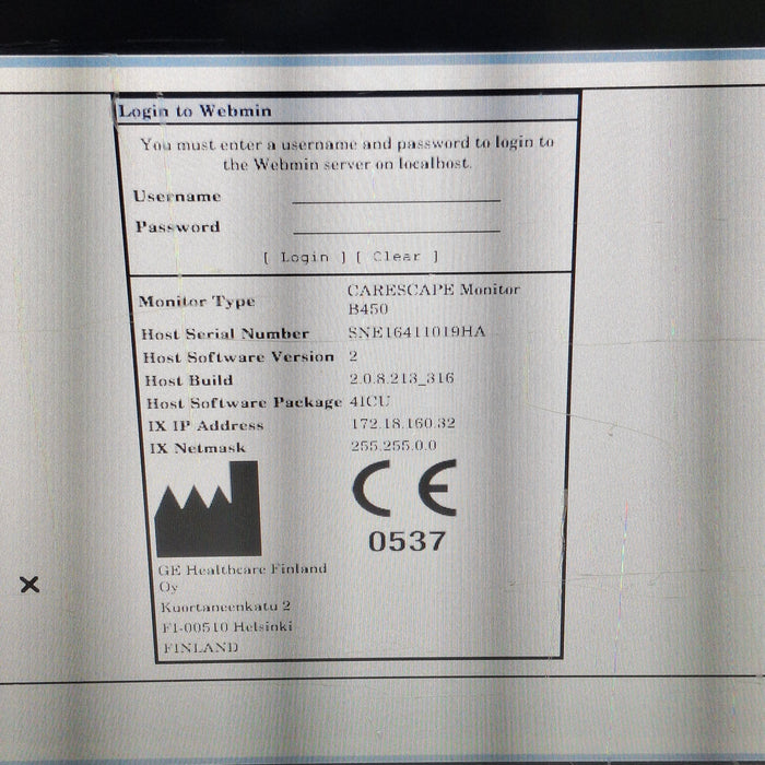 GE Healthcare GE Healthcare Carescape B450 Critical Care Patient Monitor Patient Monitors reLink Medical