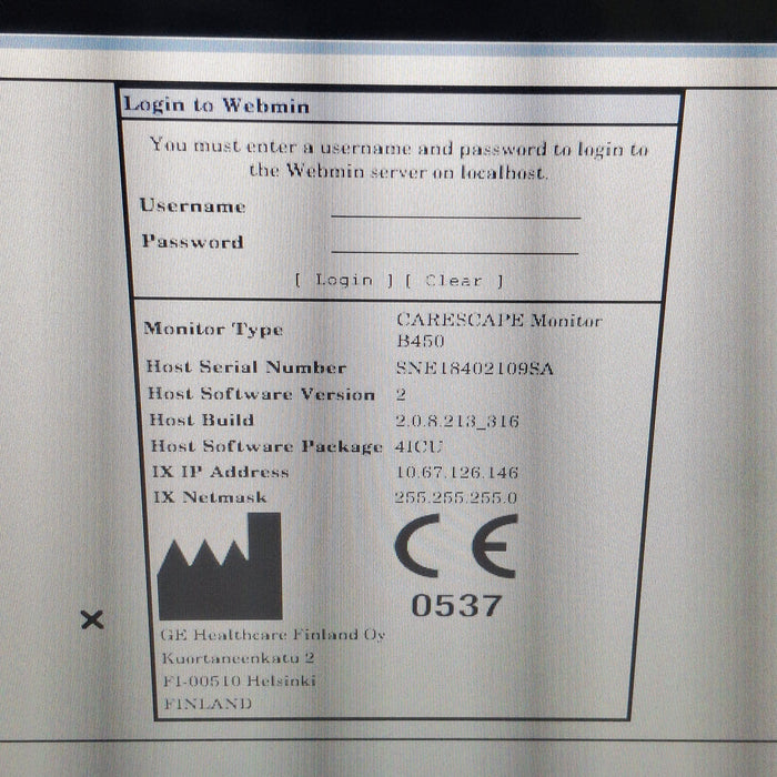 GE Healthcare GE Healthcare Carescape B450 Critical Care Patient Monitor Patient Monitors reLink Medical