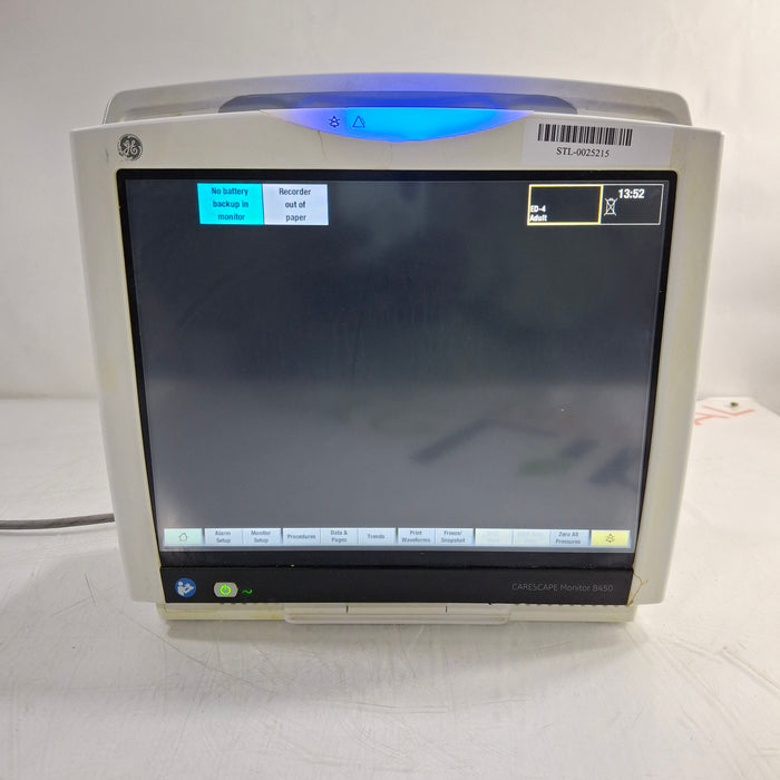 GE Healthcare GE Healthcare Carescape B450 Critical Care Patient Monitor Patient Monitors reLink Medical