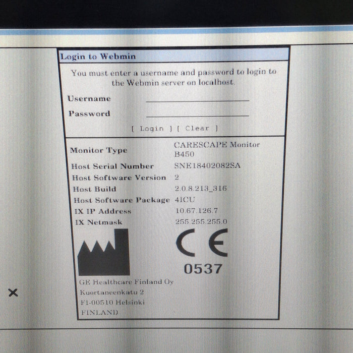 GE Healthcare GE Healthcare Carescape B450 Critical Care Patient Monitor Patient Monitors reLink Medical