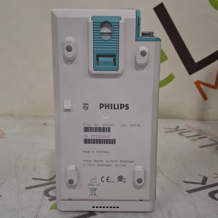 Philips M3001A-A01C18 Fast SpO2, NIBP, 12 lead ECG, Temp, IBP MMS Module