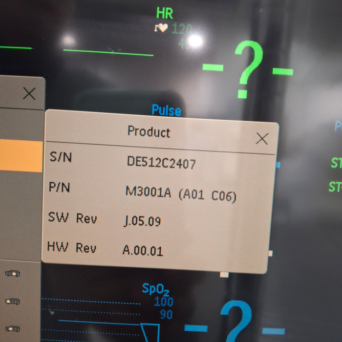Philips M3001A-A01C18 Fast SpO2, NIBP, 12 lead ECG, Temp, IBP MMS Module