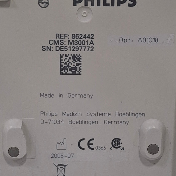 Philips M3001A-A01C18 Fast SpO2, NIBP, 12 lead ECG, Temp, IBP MMS Module