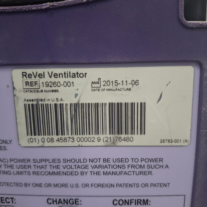 CareFusion Revel Transport Ventilator