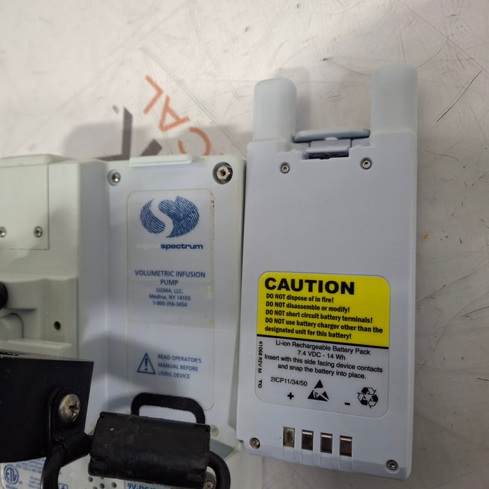 Baxter Sigma Spectrum w/ A/B/G/N Battery Infusion Pump