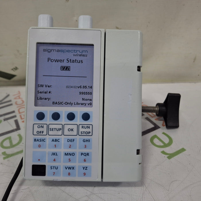 Baxter Sigma Spectrum 6.05.14 with A/B/G/N Battery Infusion Pump