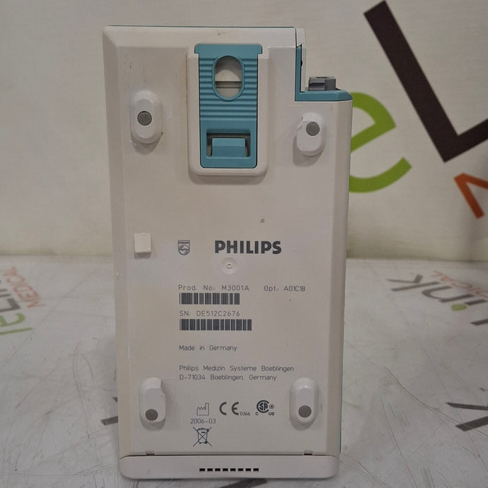 Philips M3001A-A01C18 Fast SpO2, NIBP, 12 lead ECG, Temp, IBP MMS Module