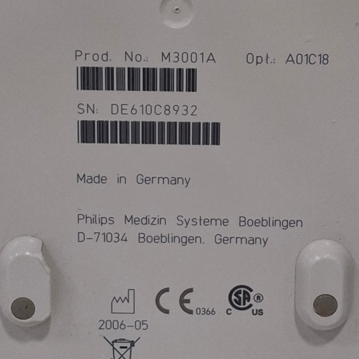 Philips M3001A-A01C18 Fast SpO2, NIBP, 12 lead ECG, Temp, IBP MMS Module