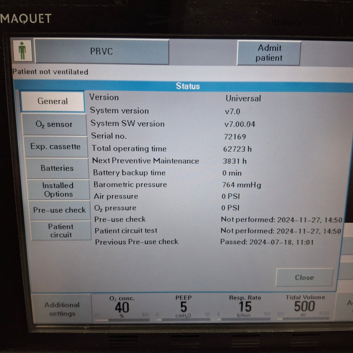 Maquet Servo I Ventilator