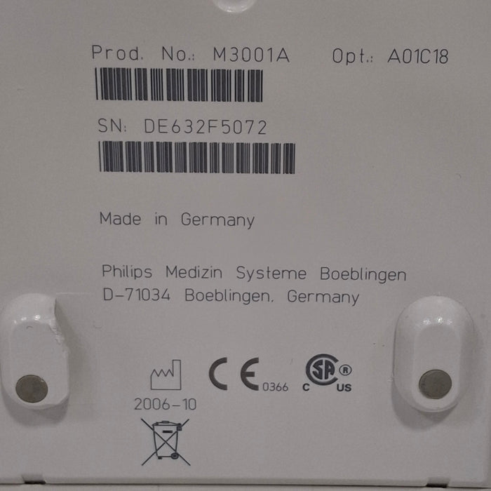 Philips M3001A-A01C18 Fast SpO2, NIBP, 12 lead ECG, Temp, IBP MMS Module