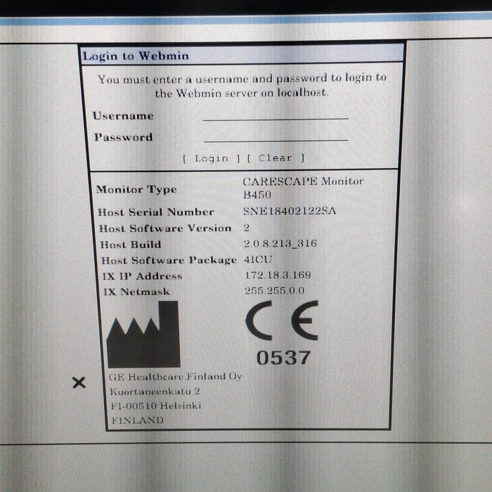 GE Healthcare GE Healthcare Carescape B450 Critical Care Patient Monitor Patient Monitors reLink Medical