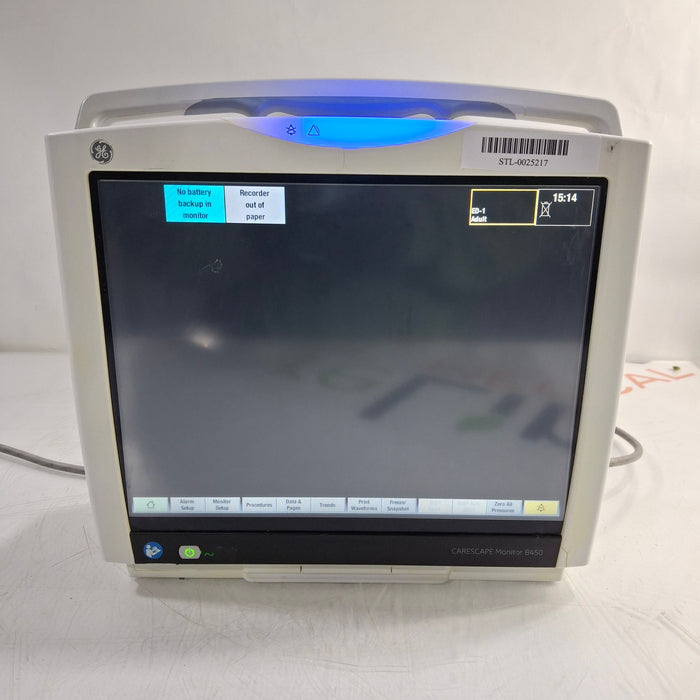 GE Healthcare GE Healthcare Carescape B450 Patient Monitor Patient Monitors reLink Medical