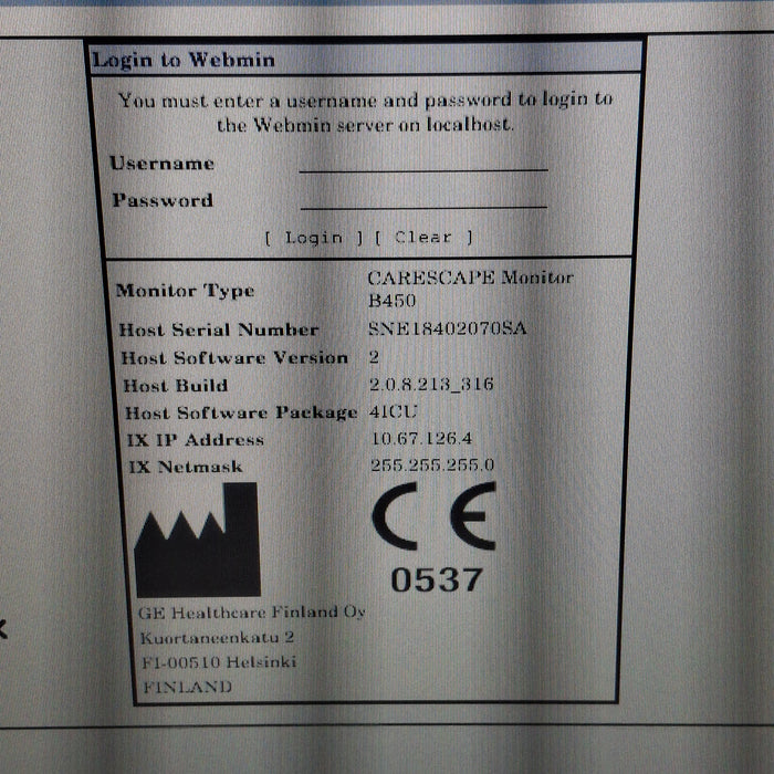 GE Healthcare GE Healthcare Carescape B450 Patient Monitor Patient Monitors reLink Medical