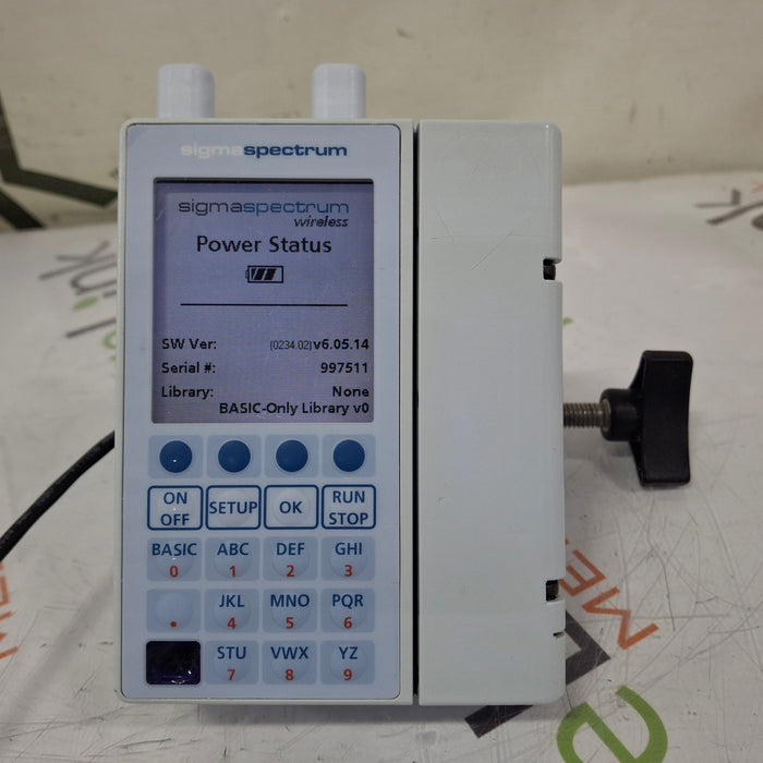 Baxter Sigma Spectrum 6.05.14 with A/B/G/N Battery Infusion Pump