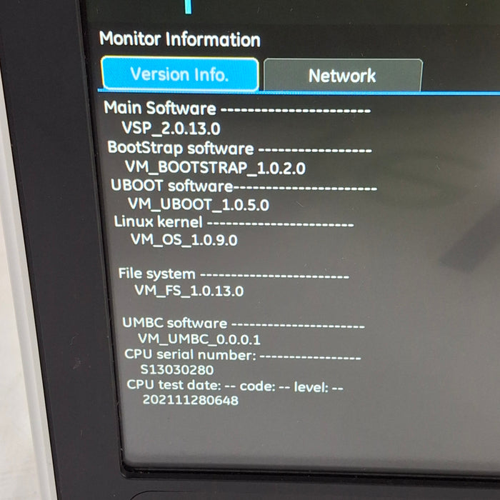 GE Healthcare B125 Patient Monitor
