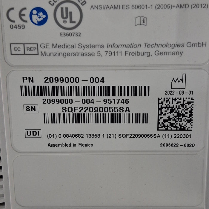 GE Healthcare B125 Patient Monitor