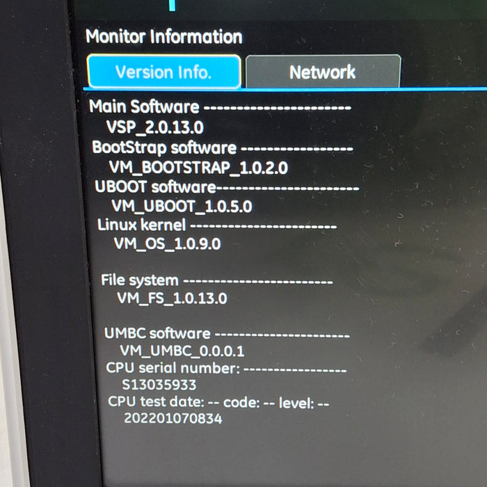 GE Healthcare B125 Patient Monitor