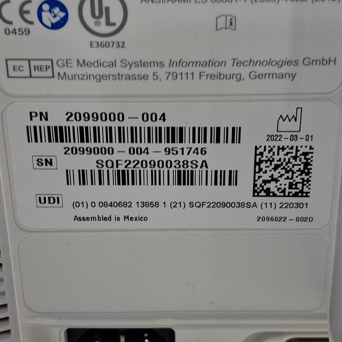 GE Healthcare B125 Patient Monitor