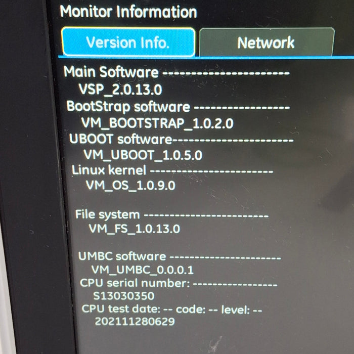 GE Healthcare B125 Patient Monitor