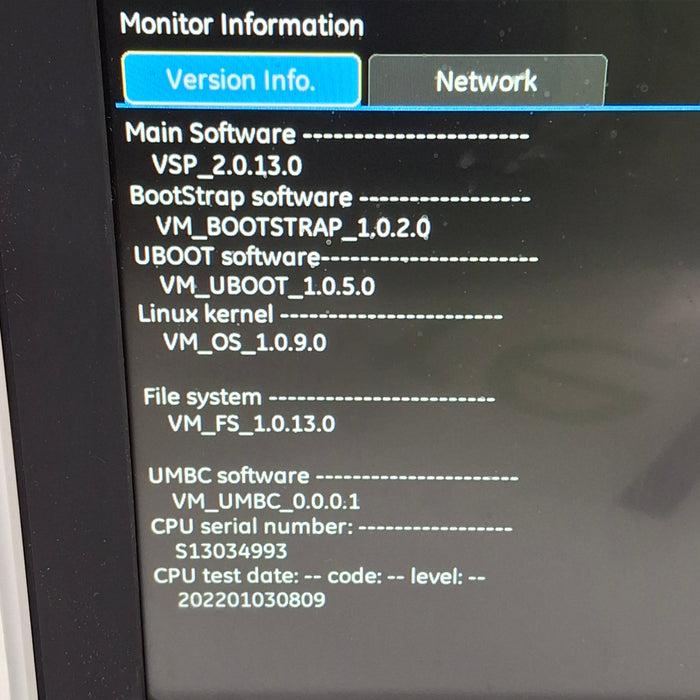 GE Healthcare B125 Patient Monitor