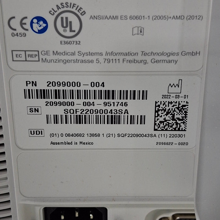 GE Healthcare B125 Patient Monitor