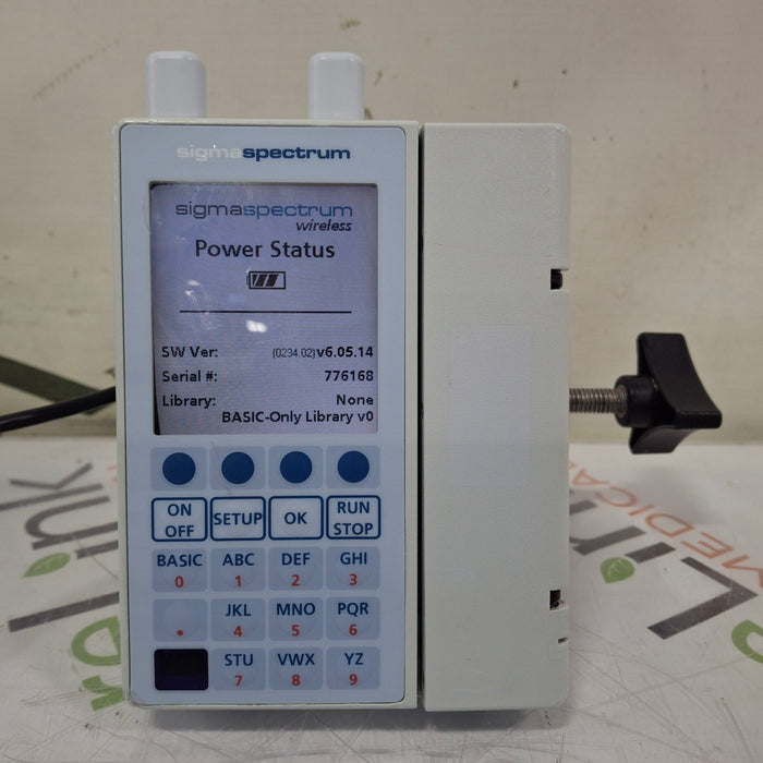 Baxter Sigma Spectrum 6.05.14 with A/B/G/N Battery Infusion Pump